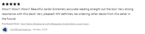 Twin Flame Shadow and Light Oracle Deck photo review